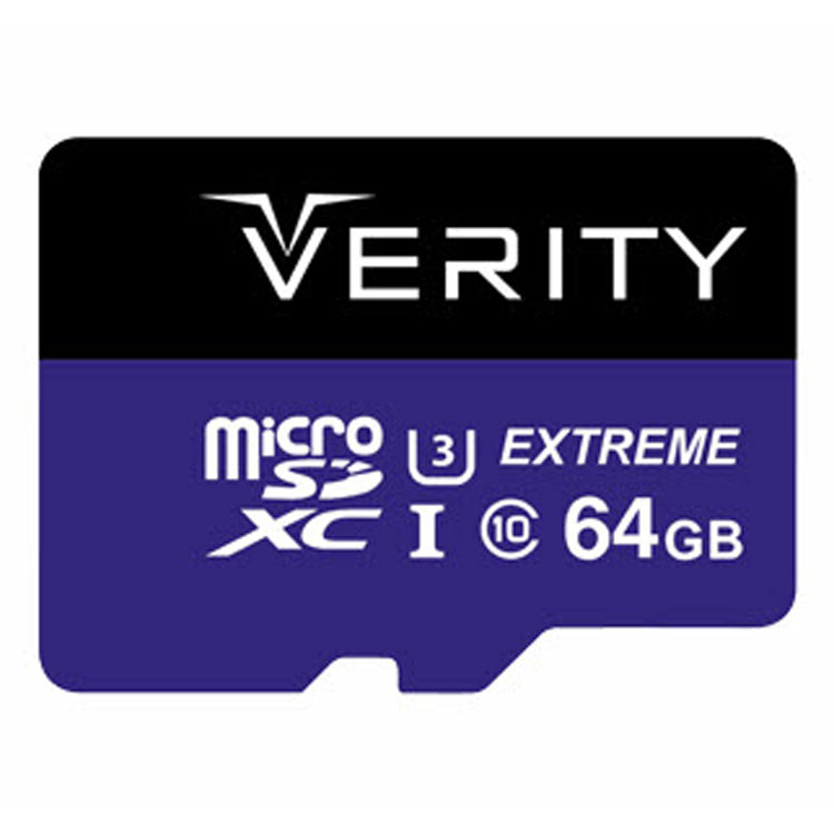 خرید Verity Extreme MicroSD XC Card UHS-I Class 3 - 64GB - ظرفیت 64GB